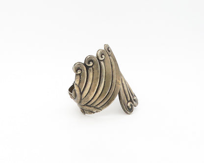 BALDERAS TAXCO 925 Sterling Silver Vintage Large Bypass Cuff Bracelet BT6954