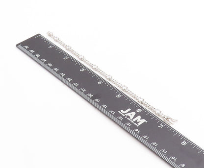 925 Sterling Silver Vintage Bracelet Two Shape Sparkling CZ Tennis Chain BT11389
