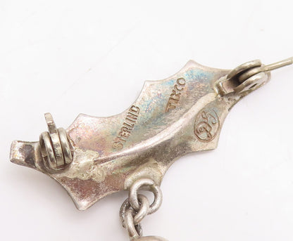 925 Sterling Silver Vintage Brooch Pin DAMASO GALLEGOS Bell Jingles  BP10563