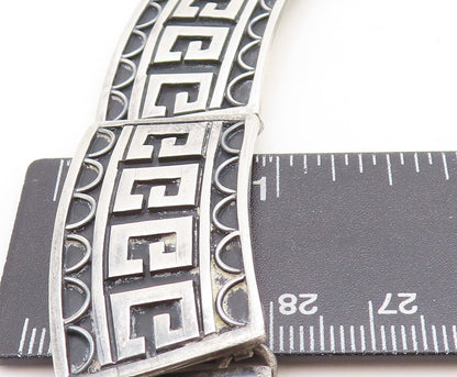 TAXCO MEXICO 925 Sterling Silver  Vintage Designer Large Chain Necklace NE1194