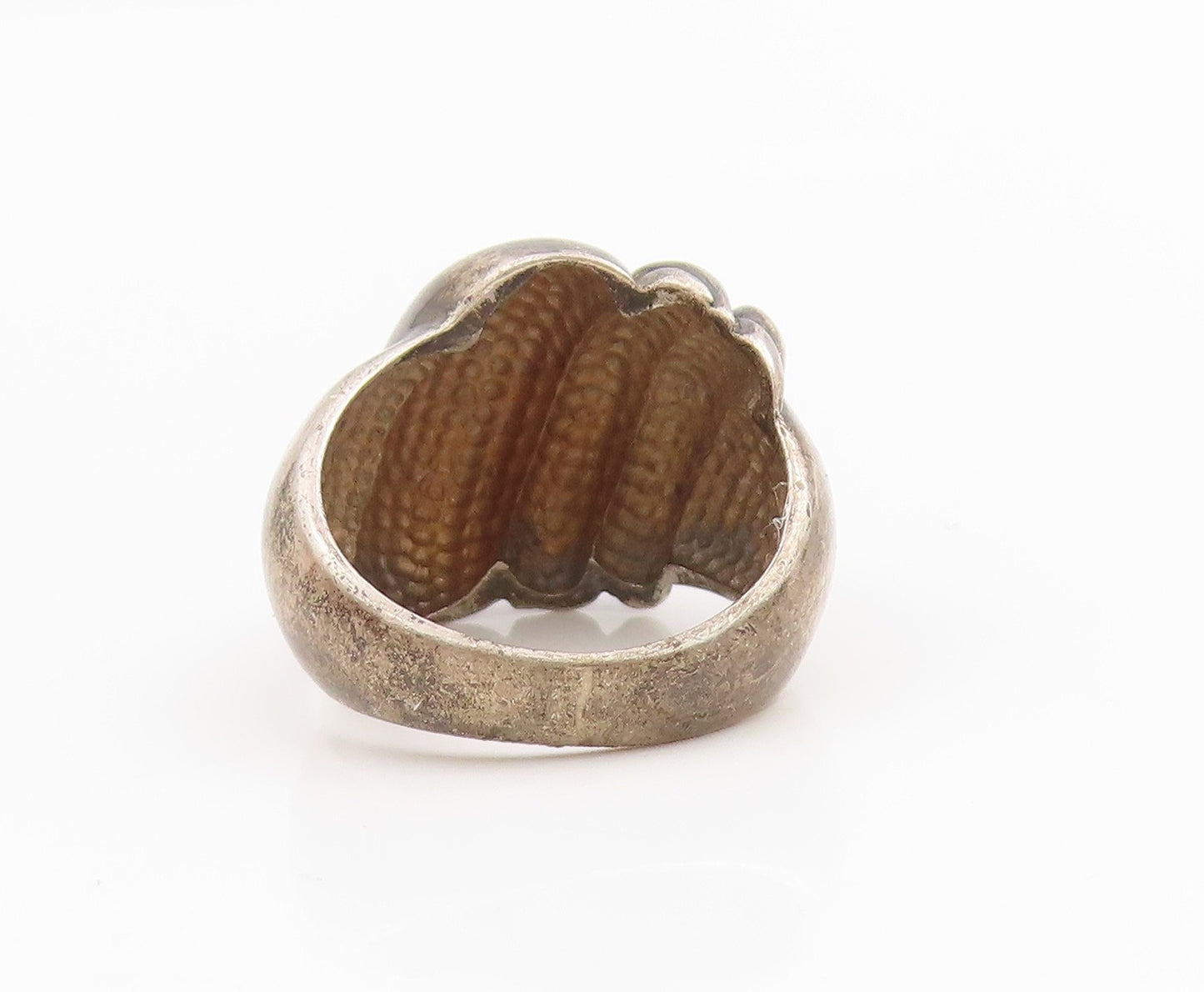 925 Sterling Silver Vintage Ring Modernist Braided Dome Band  Sz 7  RG34303