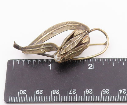 DANECRAFT 925 Silver  Vintage Freshwater Pearl Floral Motif Brooch Pin  BP8160