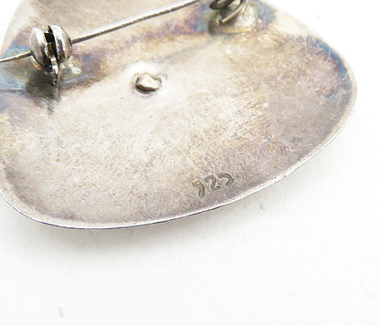 925 Sterling Silver  Vintage Antique Traditional Design Brooch Pin  BP3035
