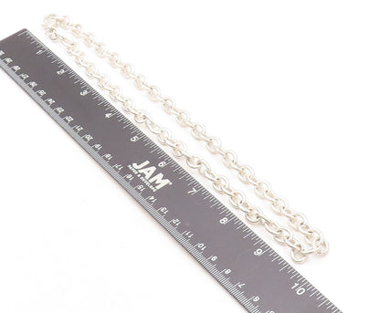 JUDITH RIPKA 925 Sterling Silver  Vintage Oval Link Chain Necklace  NE2255