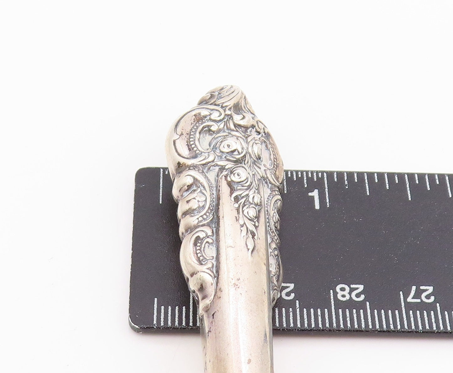 925 Sterling Silver Vintage Cosmetic Brush With Natural Bristles  TR4171