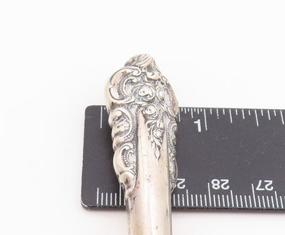 925 Sterling Silver Vintage Cosmetic Brush With Natural Bristles  TR4171