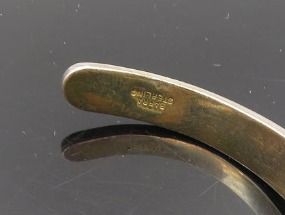 BARRA 925 Sterling Silver  Vintage Shiny Smooth Petite Cuff Bracelet  BT1388