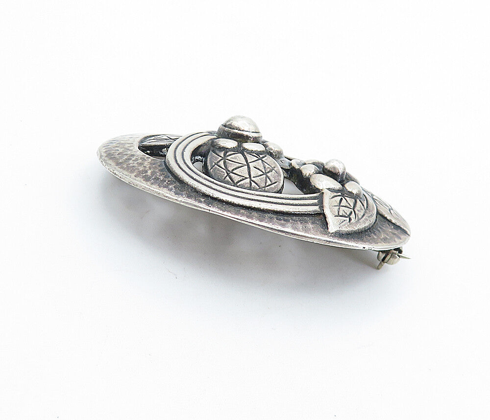 925 Sterling Silver Vintage Antique W. VOGEL GEORG JENSEN Brooch Pin  BP2467