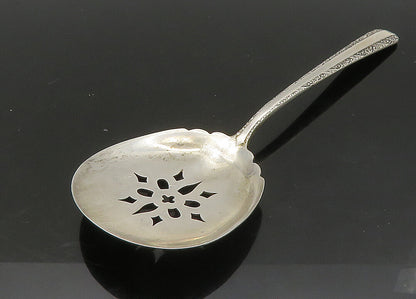 TOWLE 925 Sterling Silver  Vintage Floral Sugar Sifter Bon Bon Spoon  TR3219