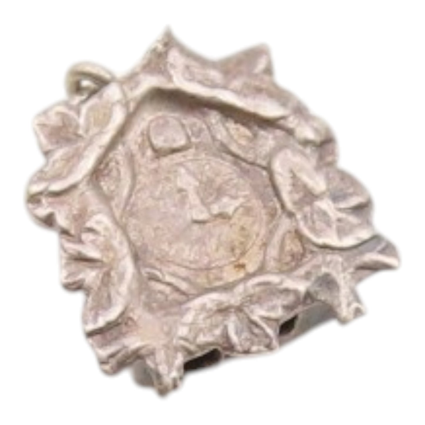 925 Sterling Silver  Vintage Petite Cuckoo Clock Motif Pendant  PT17527