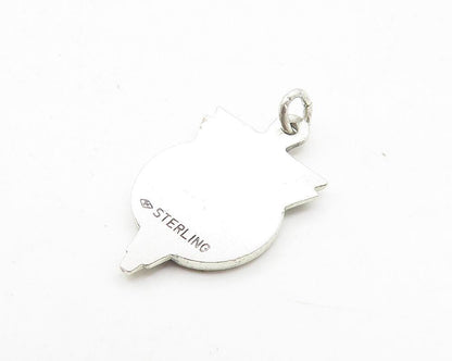 925 Sterling Silver  Vintage Petite Shiny Betsy Rose House Pendant  PT7955