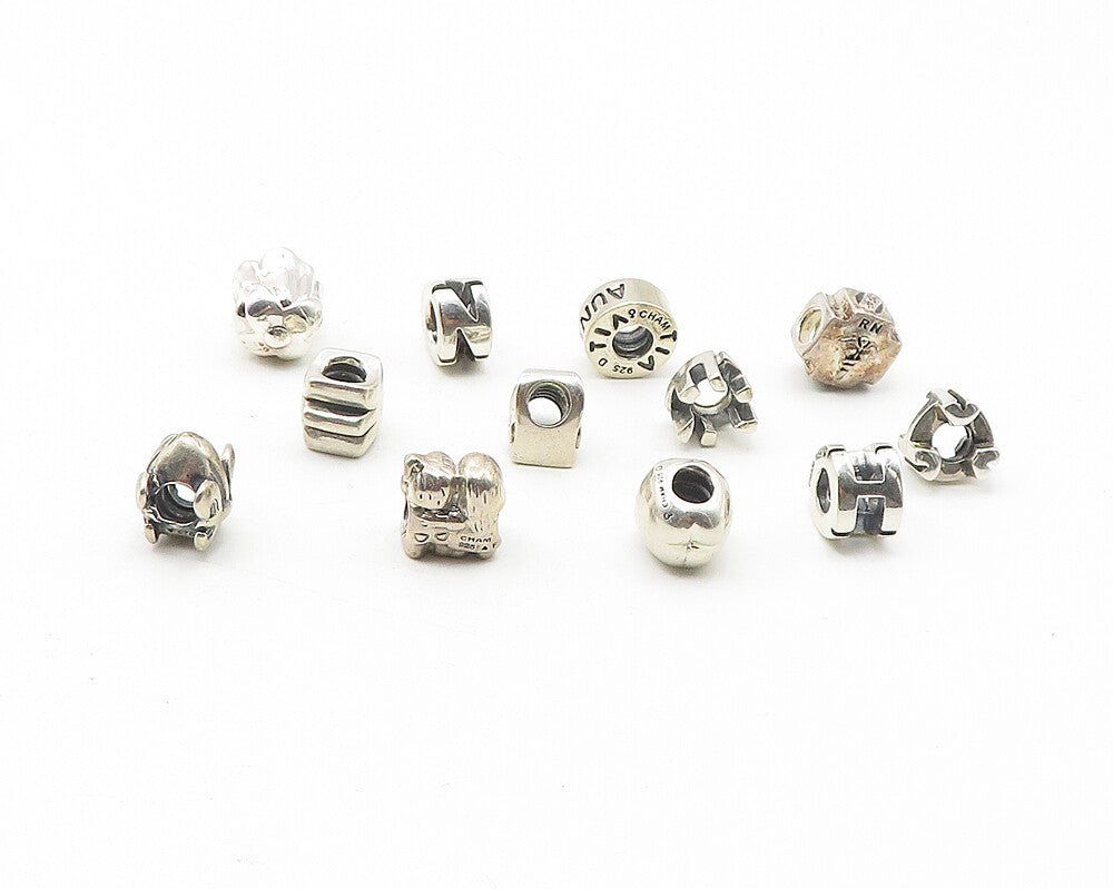 CHAMILIA 925 Silver  Vintage Topaz Citrine & Amethyst 13 Pcs Bead Set  TR1848