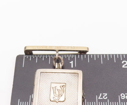 925 Sterling Silver Vintage Brooch Pin Antique Photo Locket (OPENS)  BP10727