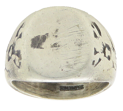 925 Sterling Silver  Vintage Antique US Military Band Ring Sz 8.5  RG18890