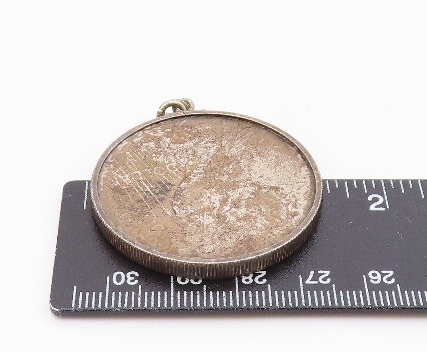 925 Sterling Silver  Vintage 1923 Dollar United States Coin Pendant  PT15902