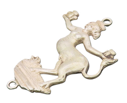 925 Sterling Silver Vintage Half Human & Horse Mythological Pendant PT22191