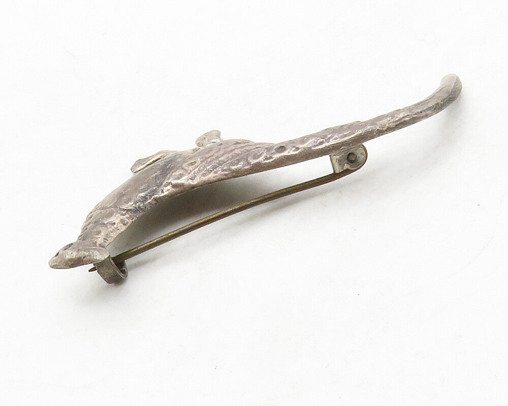 MEXICO 925 Sterling Silver  Vintage Petite Road Pheasant Brooch Pin  BP5002