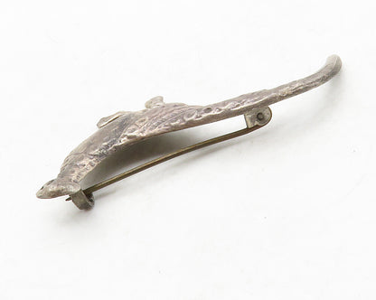MEXICO 925 Sterling Silver  Vintage Petite Road Pheasant Brooch Pin  BP5002
