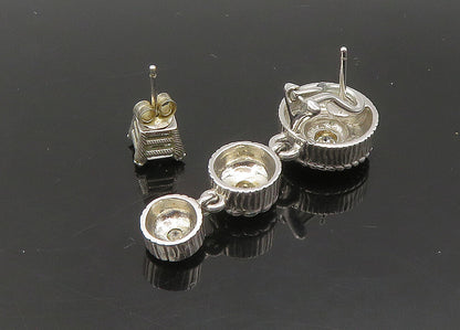JUDITH RIPKA 925 Silver Vintage Cubic Zirconia Lot Single Earrings  EG11324