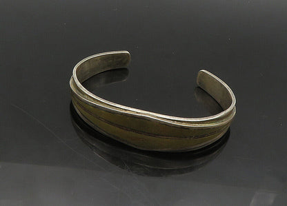 925 Sterling Silver  Vintage Antique Inlaid Jasper Cuff Bracelet  BT8028