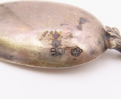 925 Sterling Silver  Vintage Enamel Alsfeld Germany Espresso Spoon  TR1599