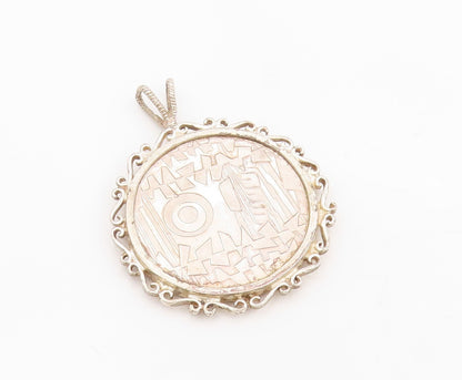 925 Sterling Silver Vintage Pendant Washington World's Fair Expo Medal  PT25517