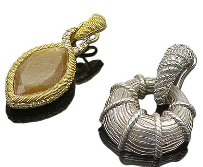 JUDITH RIPKA 925 Sterling Silver Vintage Multi Stone Lot Single Earrings EG11320