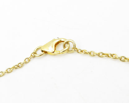 925 Sterling Silver Garnet & Multi Stone Gold Plated Chain Necklace NE1947