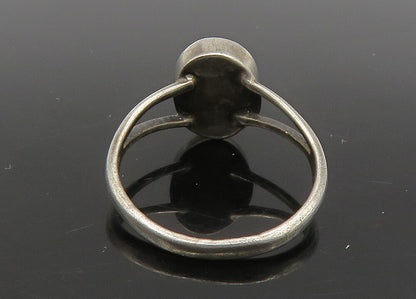925 Sterling Silver  Vintage Cabochon Cut Tiger's Eye Band Ring Sz 6  RG23085