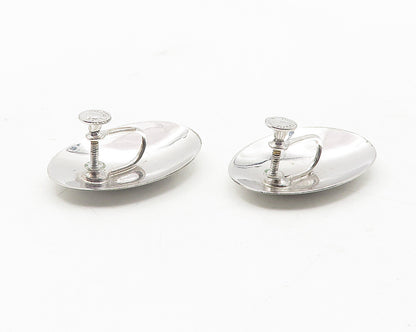 BOND BOYD 925 Silver  Vintage Shiny Floral Vine Non Pierce Earrings  EG6180