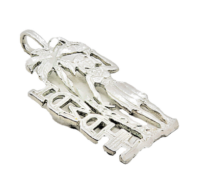 925 Sterling Silver  Vintage Shiny Palm Tree Woman Hawaii Pendant  PT6972