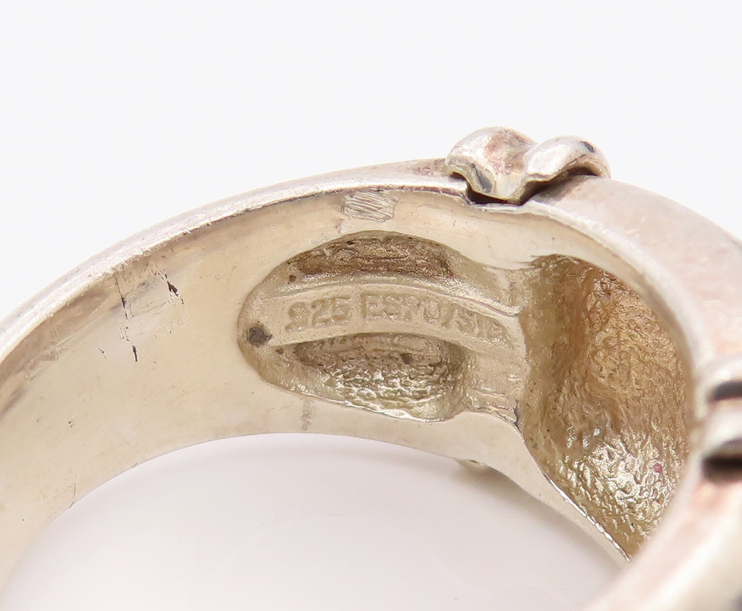 ESPO SIG 925 Silver  Vintage Minimalist Rope Design Solid Ring Sz 7  RG26700