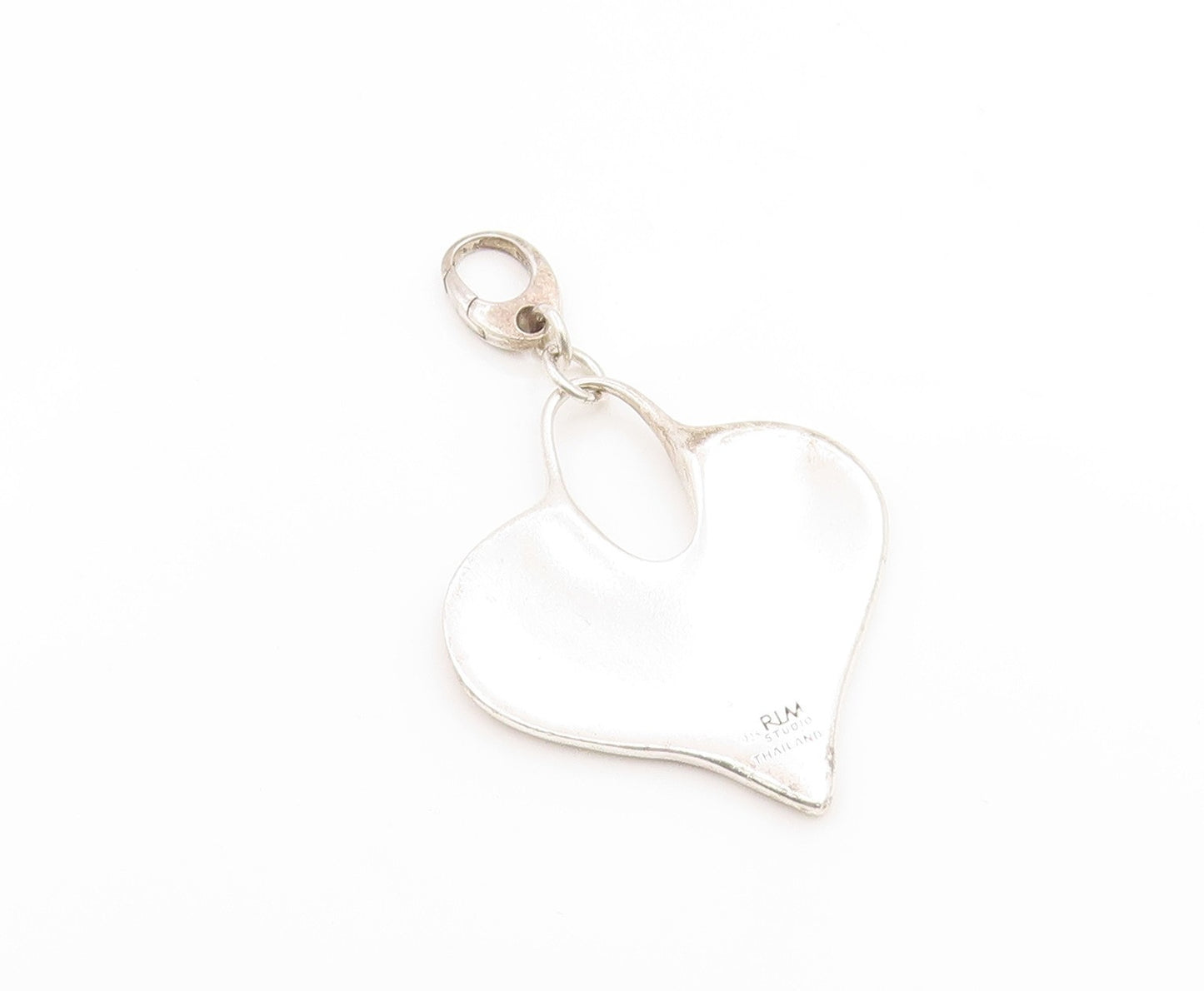 925 Sterling Silver Vintage Pendant RLM STUDIO Modernist Love Heart  PT26147
