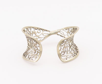 925 Sterling Silver Vintage Bracelet KIT HEATH Designer Twisted Cuff  BT10383