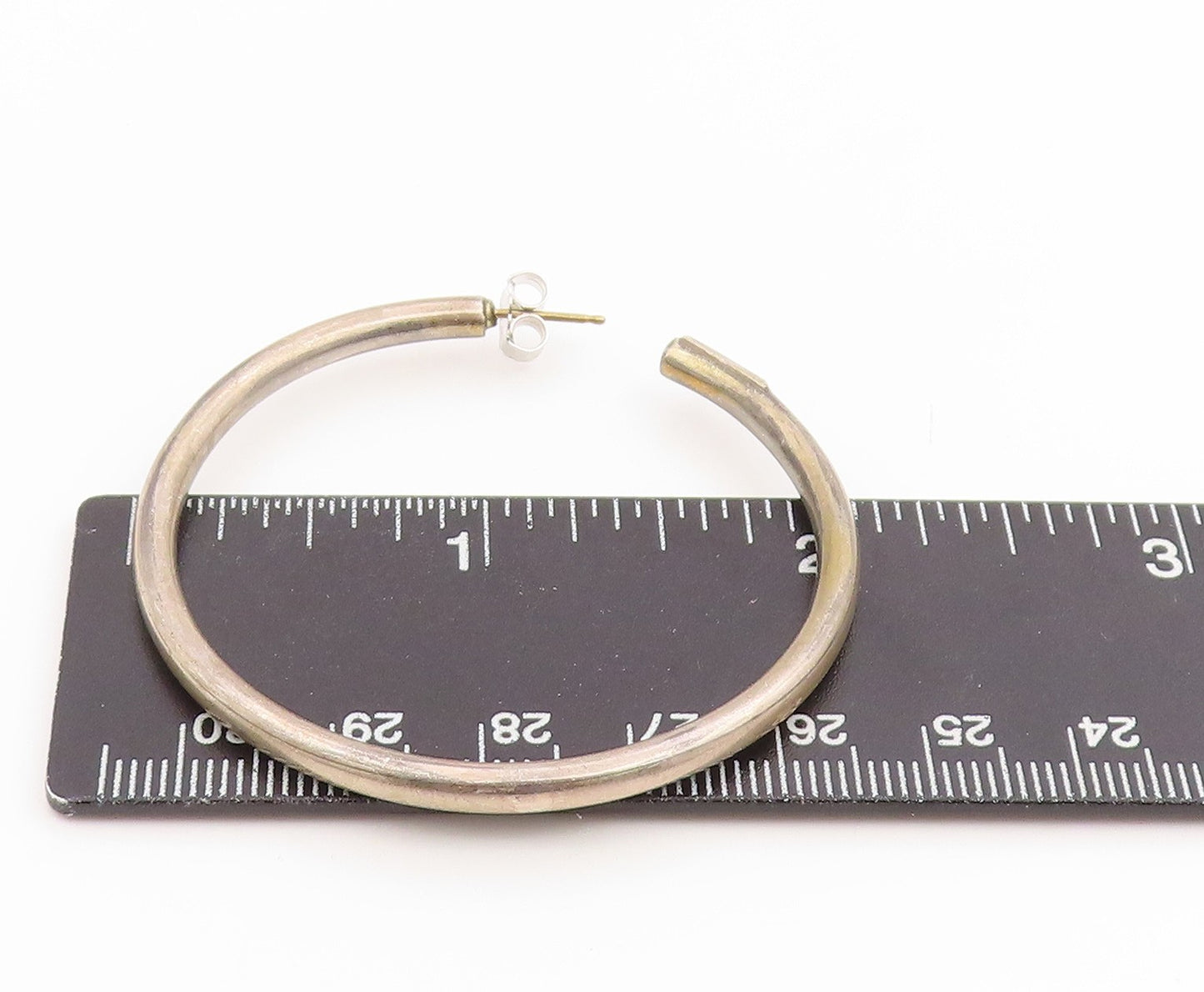 14K Gold & 925 Sterling Silver Vintage Earrings ED LEVIN BARRA Singles  EG14299