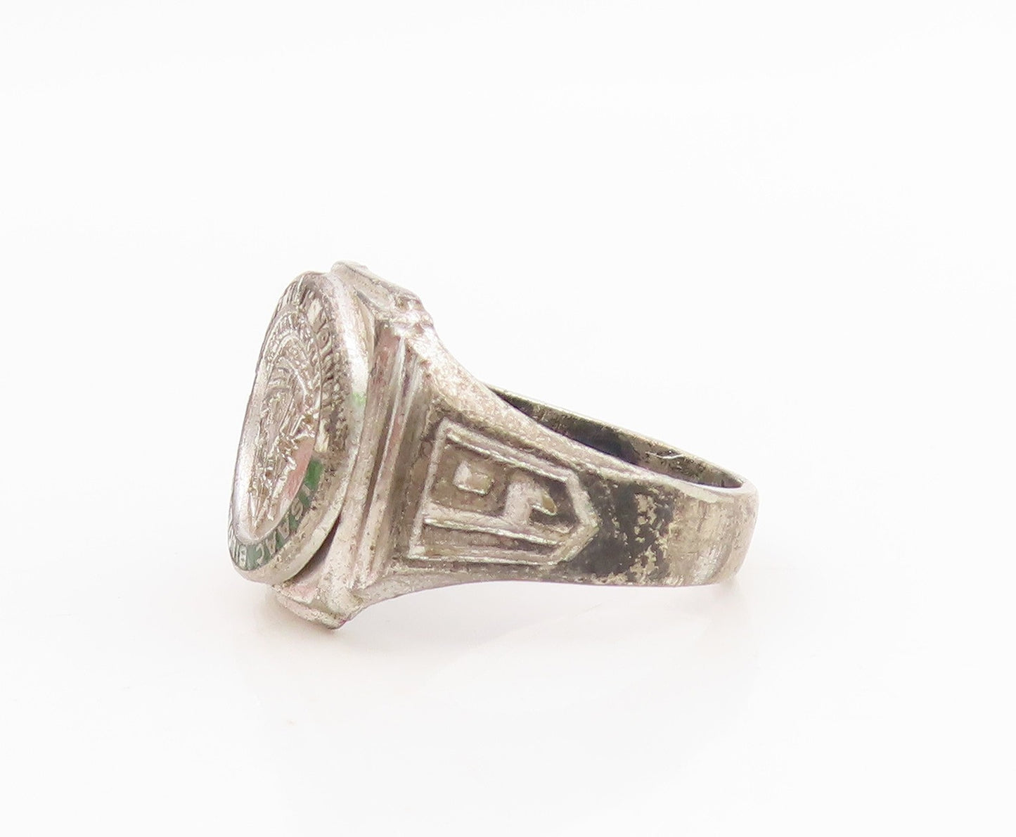 925 Sterling Silver Vintage Ring REED & CO Isaac Bildersee Band  Sz 7.5  RG34760