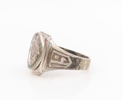 925 Sterling Silver Vintage Ring REED & CO Isaac Bildersee Band  Sz 7.5  RG34760
