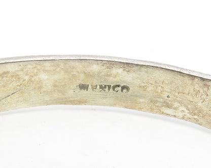 MEXICO 925 Sterling Silver  Vintage Arrow Etched Bangle Bracelet  BT4770
