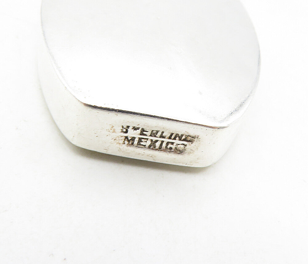 MEXICO 925 Sterling Silver  Vintage Shiny Etched Perfume Bottle (OPENS) TR1555