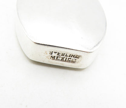 MEXICO 925 Sterling Silver  Vintage Shiny Etched Perfume Bottle (OPENS) TR1555