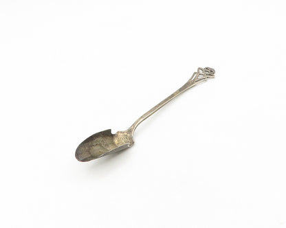 ROGERS LUNT & BOWLEN 925 Silver  Vintage Dark Tone Smooth Sugar Spoon  TR2485