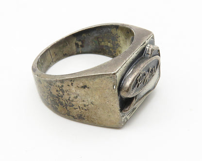 LG BALFOUR 925 Sterling Silver Vintage Antique Oxidized Band Ring Sz 10  RG10392