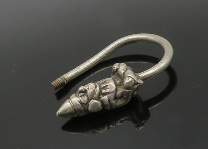 925 Sterling Silver  Vintage Sitting Gnome Motif Key Ring  TR2903