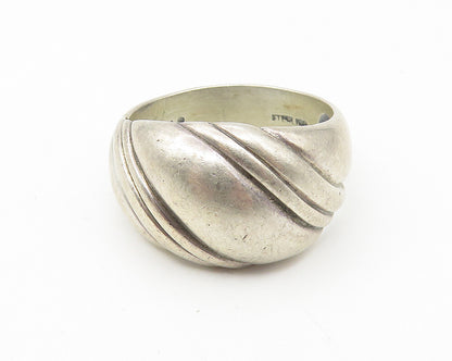 KABANA 925 Sterling Silver  Vintage Shiny Dome Band Ring Sz 10  RG11375