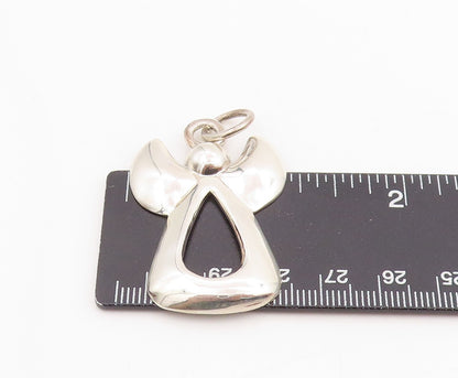 925 Sterling Silver Vintage Pendant Modernist Guardian Little Angel  PT25246