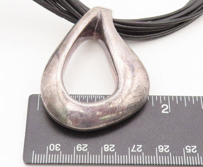 925 Sterling Silver Vintage Necklace SIMON SEBBAG Multi Rope Designer  NE4224