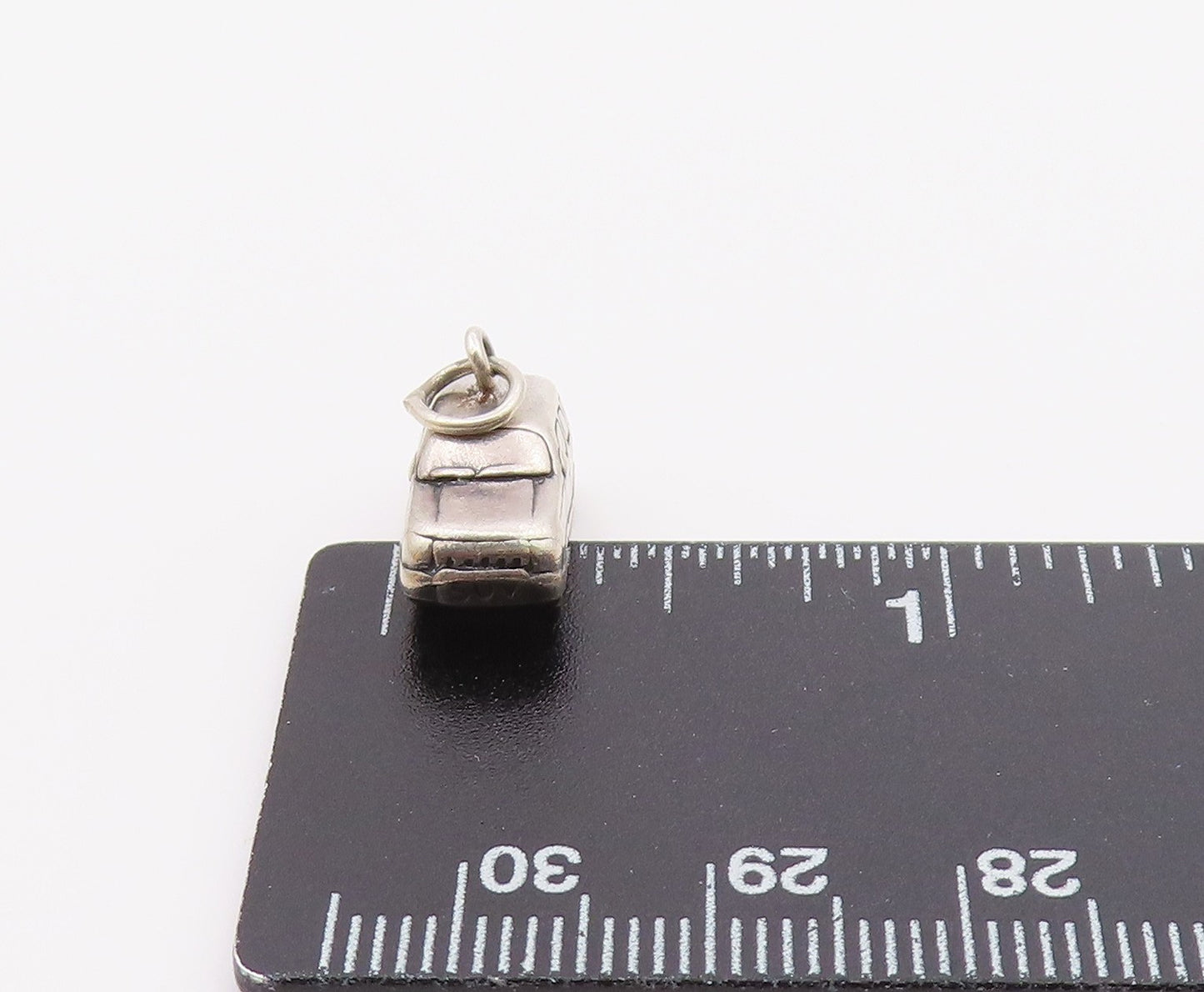 925 Sterling Silver  Vintage Shiny Petite SUV Vehicle Car Pendant  PT19870
