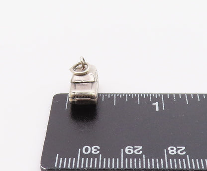 925 Sterling Silver  Vintage Shiny Petite SUV Vehicle Car Pendant  PT19870