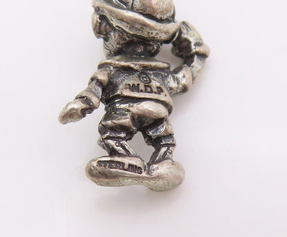 925 Sterling Silver Vintage Pendant 3D Disney Pinocchio Puppet Charm  PT25225