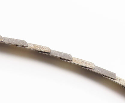 925 Sterling Silver Vintage Necklace Classic Geometric Panel Link Choker  NE4882